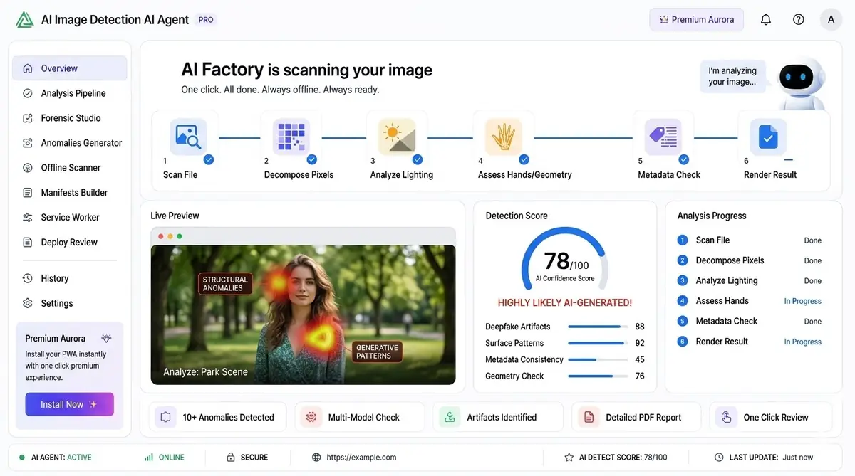 AI homework agent app — example of the AI tool dashboard software